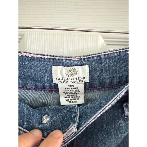 VTG Sunshine Apparel Women’s 18W Long Maxi Jeans Skirt plus size - Picture 4 of 8